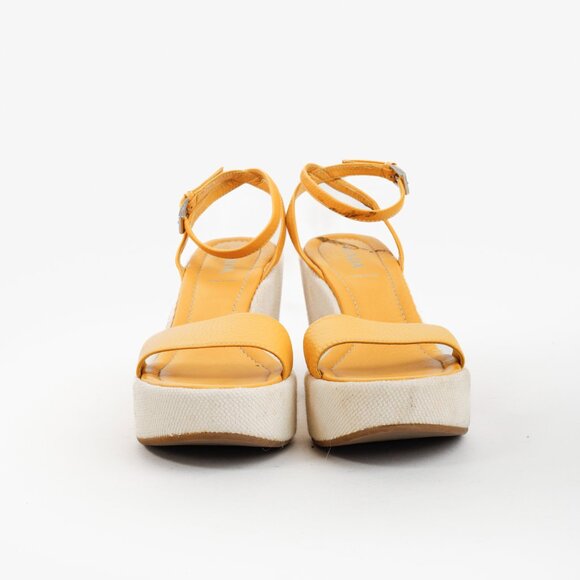 Prada Yellow Platform Beach Theme Appliqué Espadrille Sandals - Picture 2 of 12